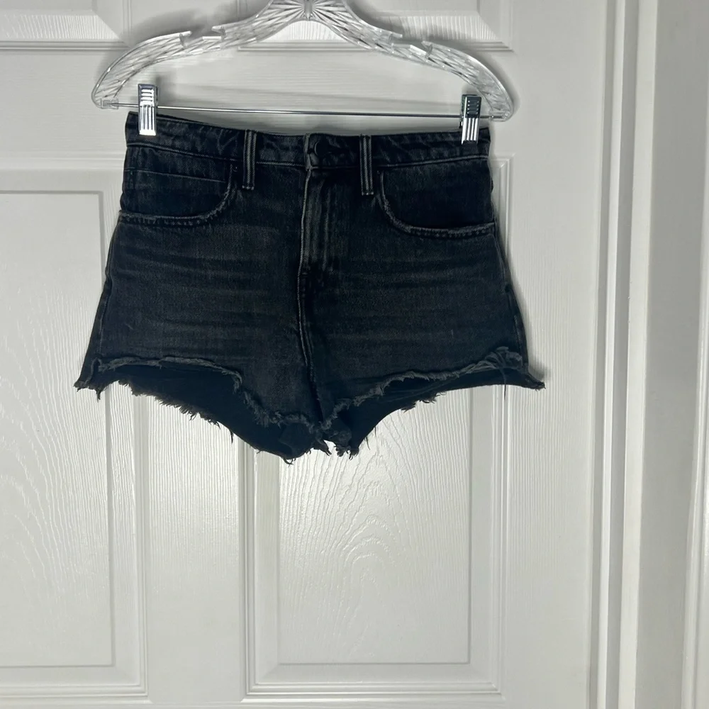 Alexander Wang Bite Grey Aged Shorts Sz 25